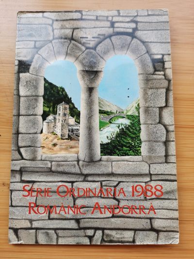 道一币馆币章第三十二场 （春节期间发货不便 可和33场一起或初九发） - 原包装带证 安道尔1988年罗马式艺术系列1 2 5 10第纳尔套币四枚