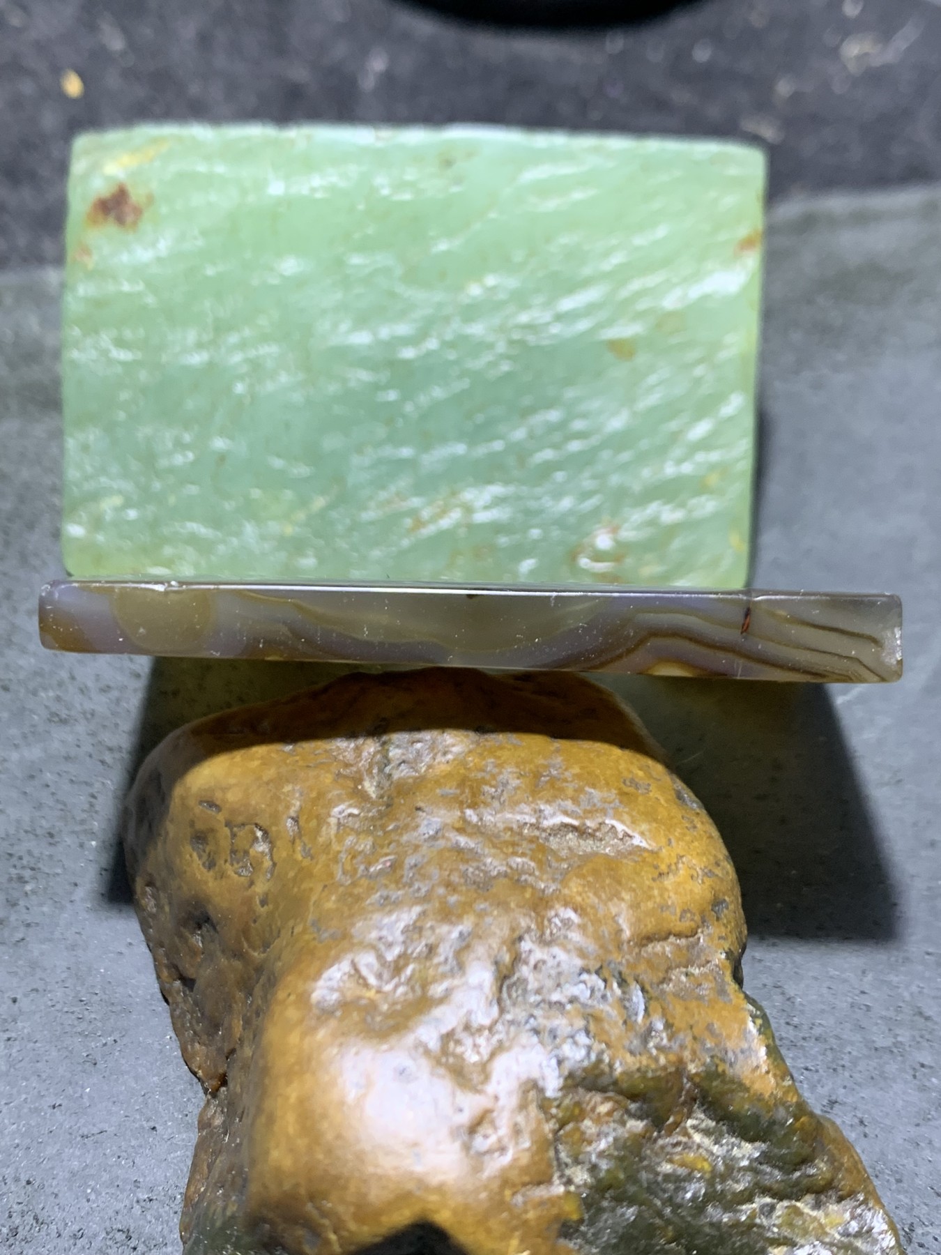 亚光高玉化马达加斯加海洋玉髓牌子一个