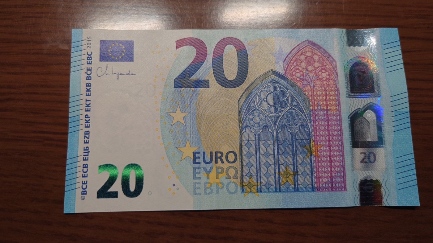 【世界钱币】精选微拍第90期暨2024年第一期 混合场 2015年20欧元 四签 全新绝品(原刀拆）无47豹子号333【注意是单张价】