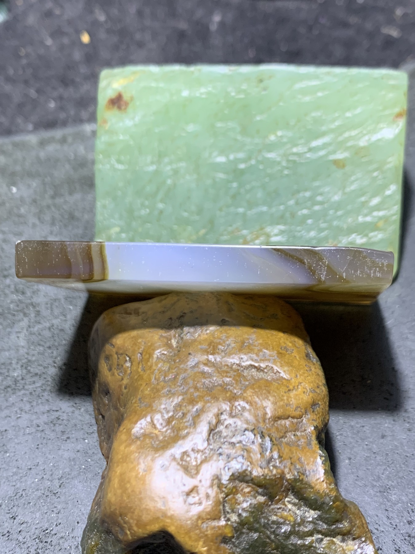 亚光高玉化马达加斯加海洋玉髓牌子一个