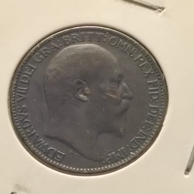 0起1加-纯粹捡漏拍-288散币银币场 - 英国1902年爱德华七世1法新铜币