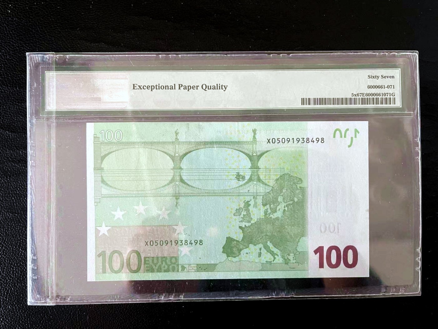 【Blue Auction】✨世界纸币精拍第427期【精】  【首签】欧盟 2002年100欧元 PMG67EPQ 