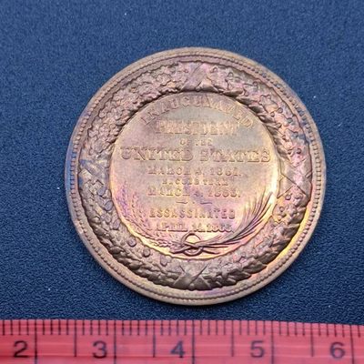 【淘币小摊】第二百五十拍 纪念章场  年前九连拍第二场 全场包邮   - 美国总统林肯铜章