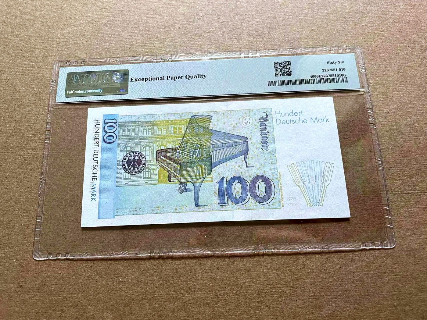 【Blue Auction】✨世界纸币精拍第427期【精】  德国 1996年100马克 克拉拉 PMG66EPQ 