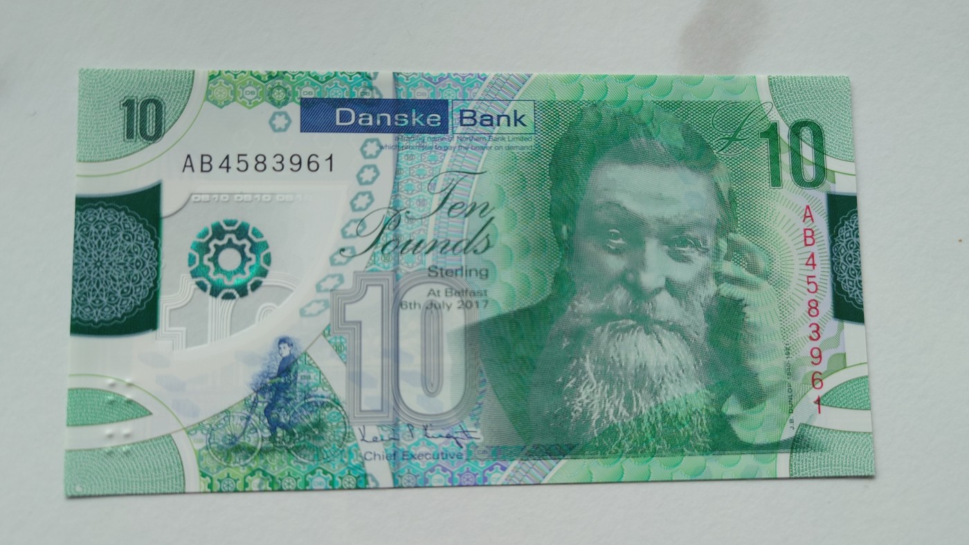 【世界钱币】精选微拍第90期暨2024年第一期 混合场 2017年北爱尔兰10镑 丹斯克银行 全新绝品尾号961