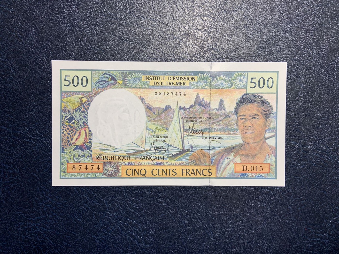 收藏联盟Quantum Auction 第321期拍卖  法属太平洋1992-2012年500法郎 品相UNC