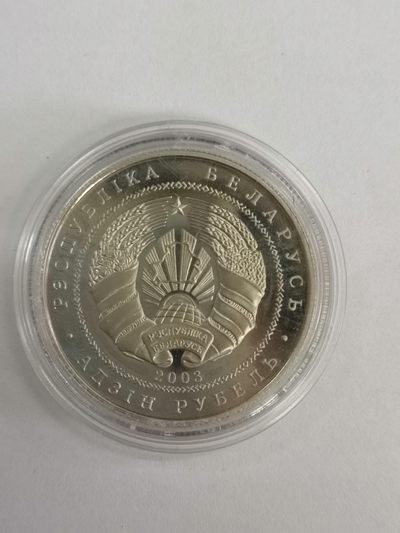 康怡轩钱币【图瓦卢+匈牙利+加拿大+白俄罗斯 纪念币专场】第251006期  2003年白俄罗斯发行野生动物-银鸥1卢布铜镍纪念币  裸币 自然氧化