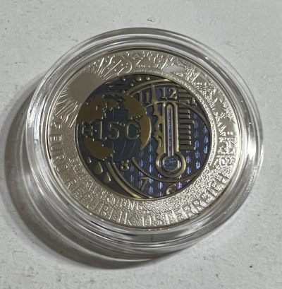 S&S Numismatic世界钱币-拍卖 第66期 - 奥地利2023年 全球气候变暖 25欧元银+铌双色纪念币 盒证齐全