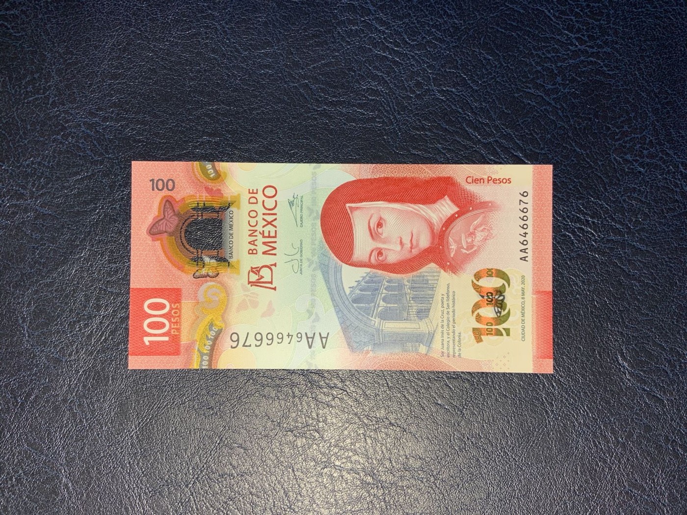 收藏联盟Quantum Auction 第321期拍卖  墨西哥2020年100比索 品相全新UNC 首发AA冠 666豹子身 IBNS获奖作品