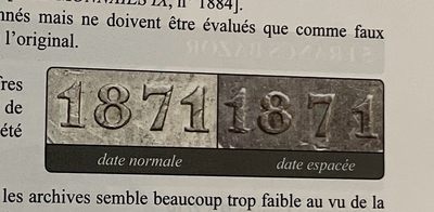 《竞宝斋》第239场-周日，周一 年终拍场 (全场包邮) NGC AU 法国1871A三叉戟公社大力神5法郎银币，细节全在，老包浆原味好品，Date espacée 罕见间隔年份小版别（7-1间隔更大），属于大力神系列名誉珍品，发行仅72天，于法国临时政府期间。A厂巴黎铸造，厂标三叉戟。好品轻松过万
