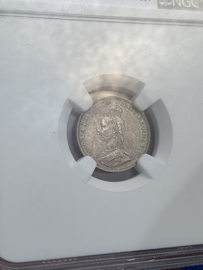 《竞宝斋》第239场-周日，周一 年终拍场 (全场包邮) 4枚一组 NGC UNC-MS65 英国1892年洗脚币 1便士+2便士+3便士+4便士  灌足节稀少品种 少见包浆 PL感十足