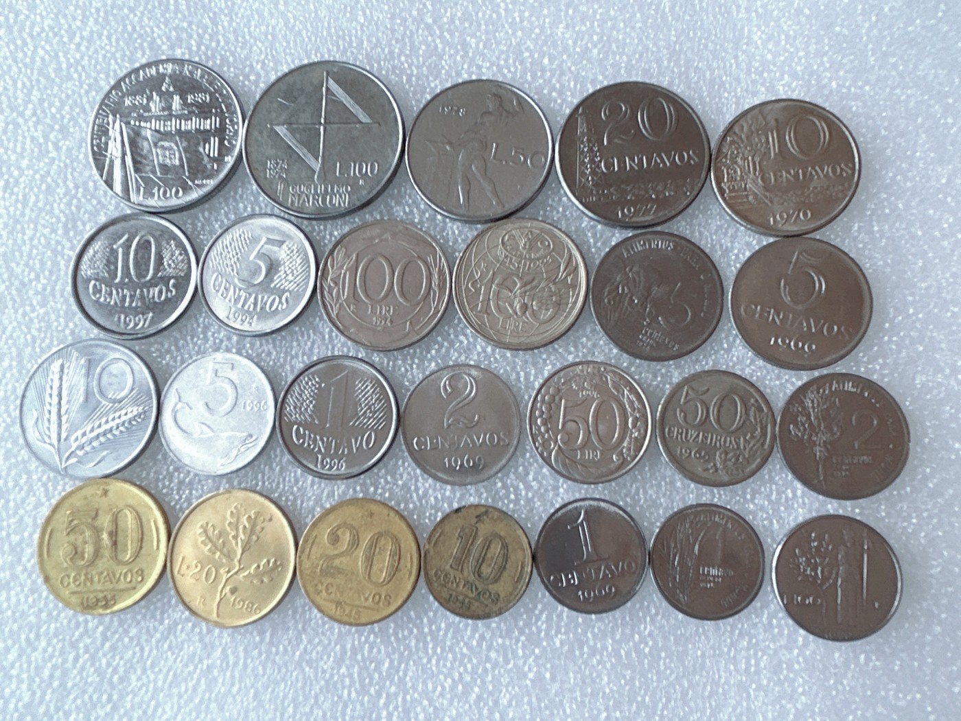 第一海外回流一元起拍收藏 散币专场 第62期 意大利硬币 25枚 无重复