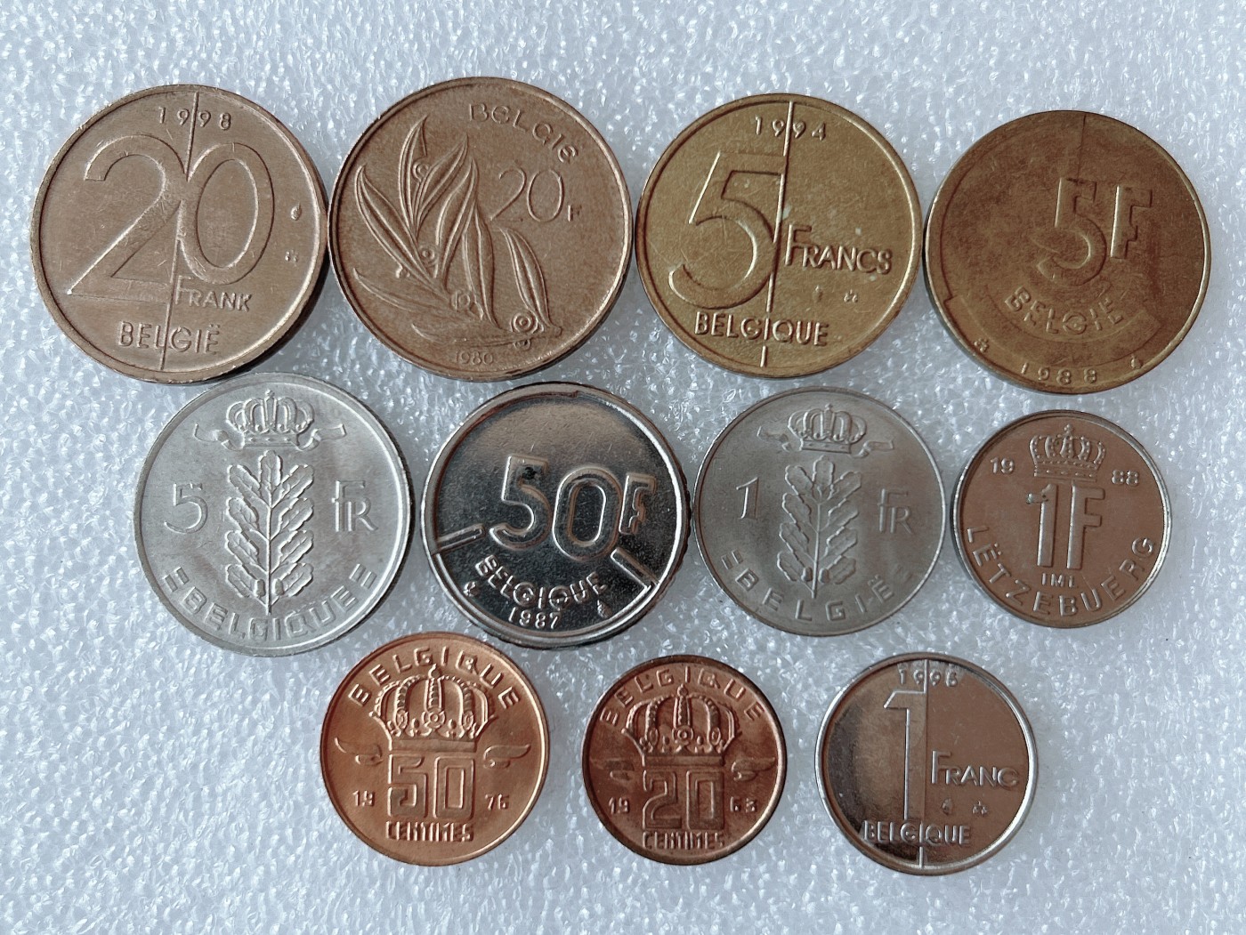 第一海外回流一元起拍收藏 散币专场 第62期 比利时硬币 11枚