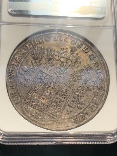 《竞宝斋》第239场-周日，周一 年终拍场 (全场包邮) NGC AU 德国 布伦瑞克 1663年 飞马泰勒 早期大马 胖嘟嘟的 马脸无磨损 全深打 底光也漂亮