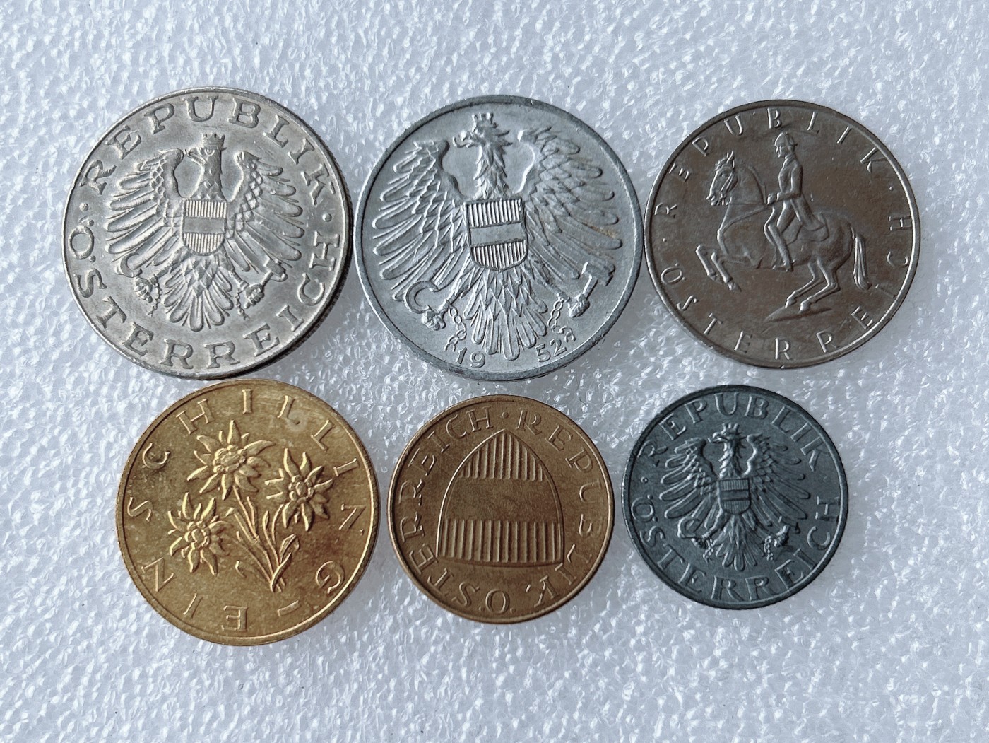 第一海外回流一元起拍收藏 散币专场 第62期 奥地利硬币 6枚