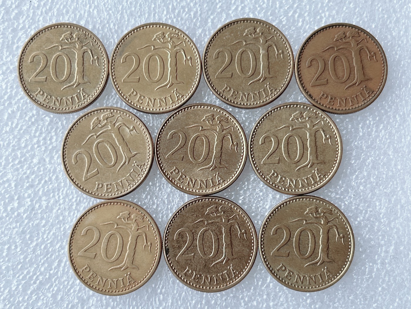 第一海外回流一元起拍收藏 散币专场 第62期 芬兰20芬尼铜币 10枚