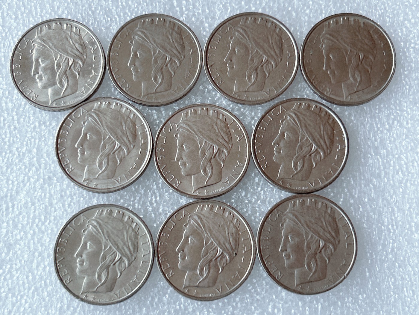 第一海外回流一元起拍收藏 散币专场 第62期 意大利90年代100里拉 10枚