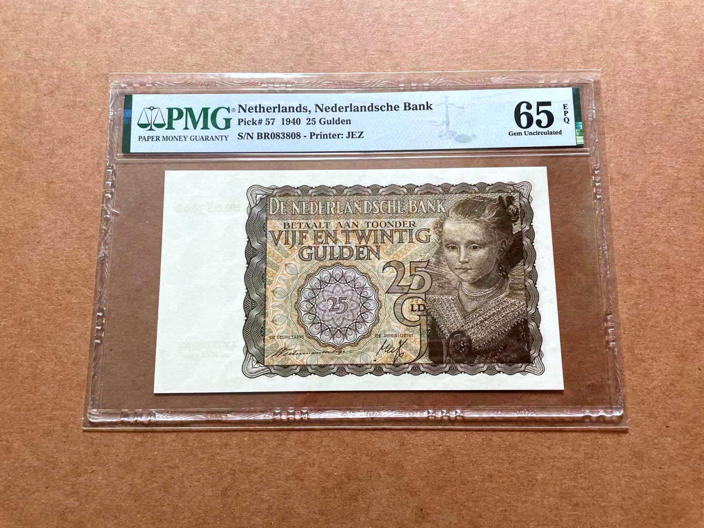 【Blue Auction】✨世界纸币精拍第428期——苍老师专场 PART1 【无47靓号】荷兰 1940年25盾 PMG65EPQ 绝品黄色小女孩 少见