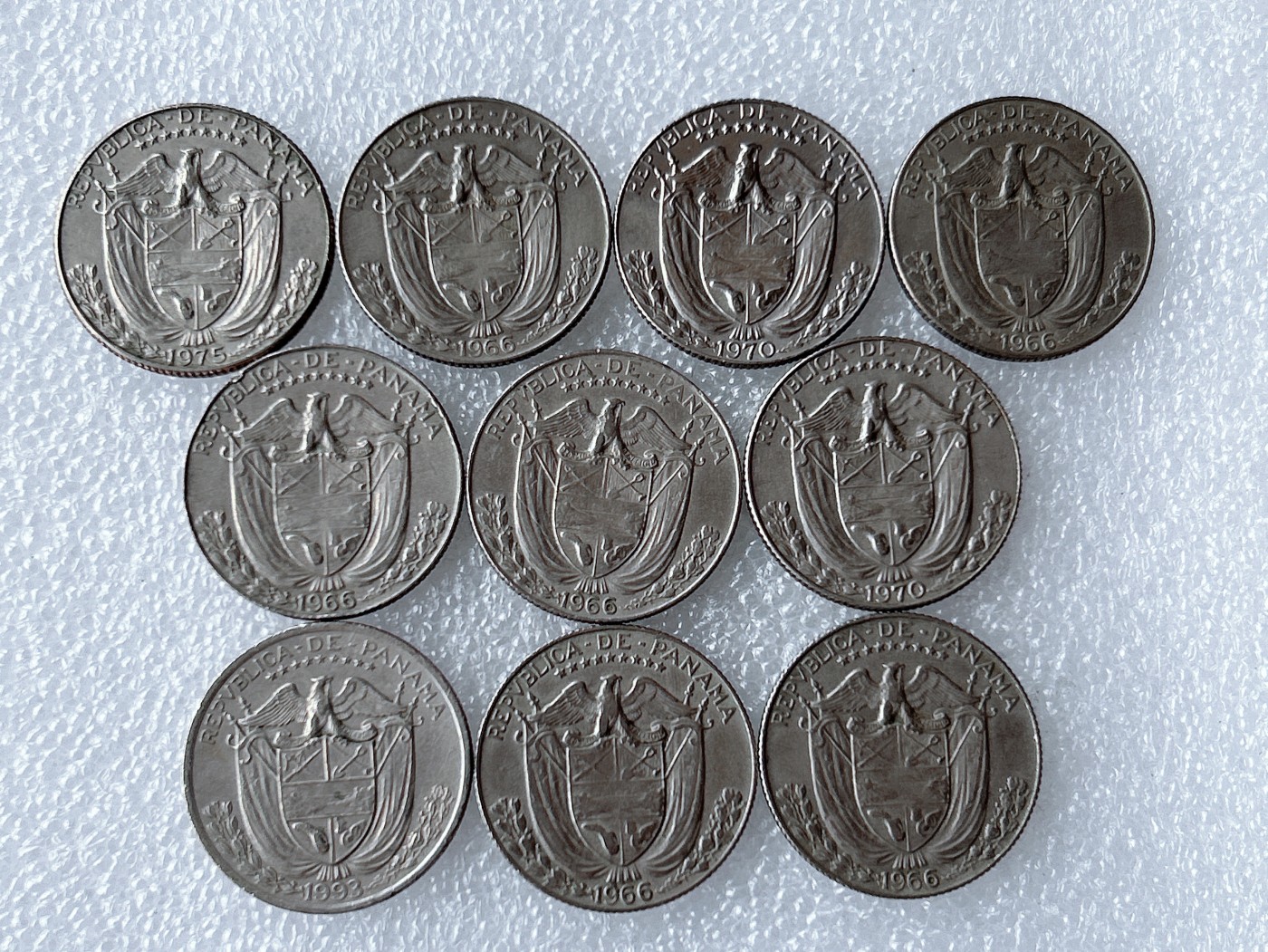 第一海外回流一元起拍收藏 散币专场 第62期 巴拿马1/4巴波亚 10枚