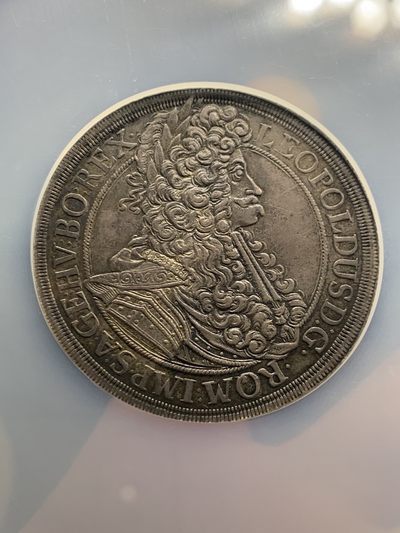 《竞宝斋》第239场-周日，周一 年终拍场 (全场包邮) NGC-AU53 奥地利1693神罗利奥波德维也纳厂泰勒 原味低评