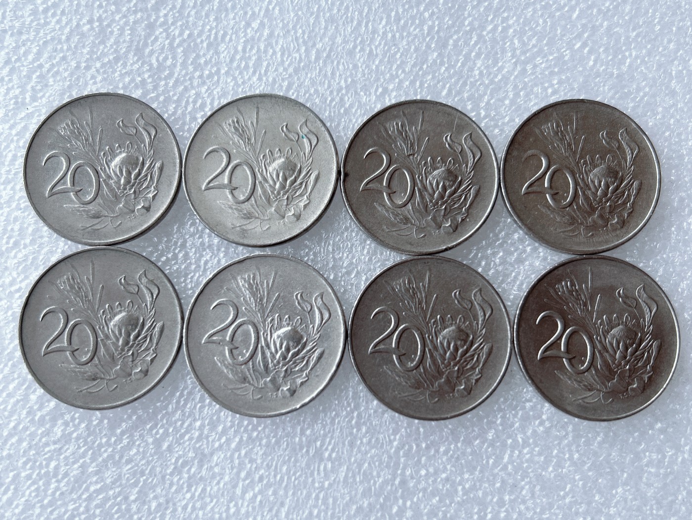 第一海外回流一元起拍收藏 散币专场 第62期 南非1965年20分镍币.探险家里贝克 8枚