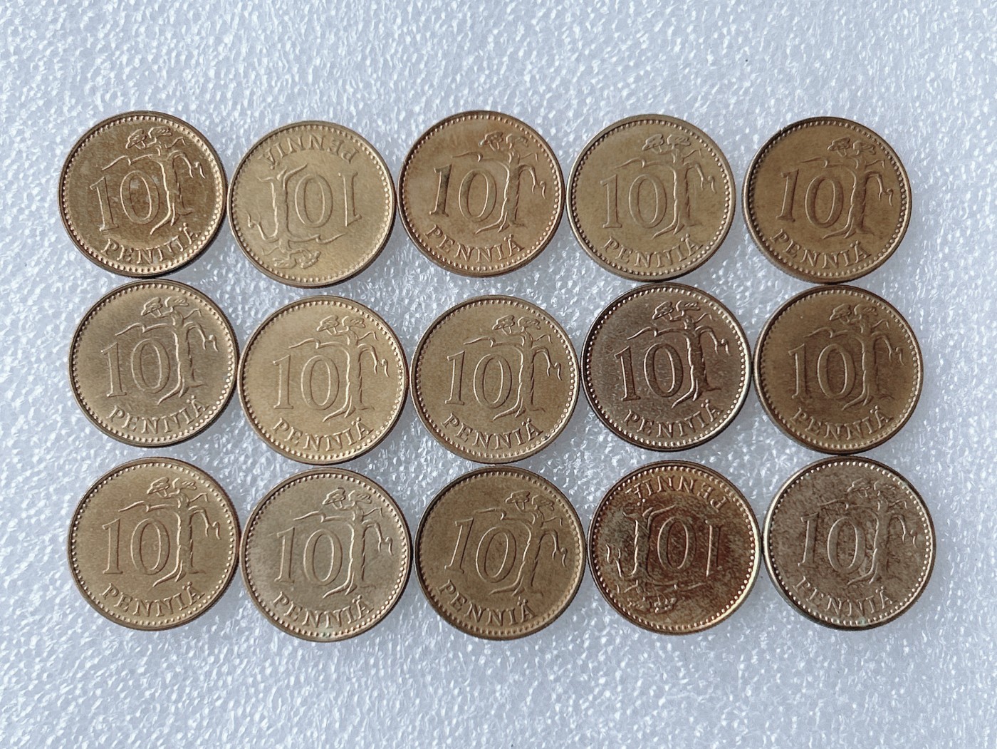 第一海外回流一元起拍收藏 散币专场 第62期 芬兰10芬尼铜币 15枚