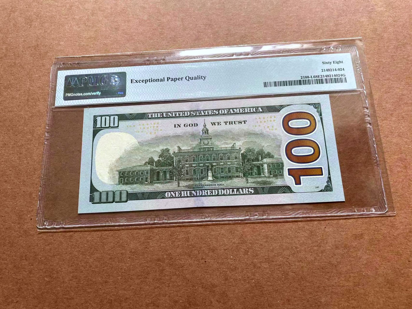 【Blue Auction】✨世界纸币精拍第428期——苍老师专场 PART1 【补号 6666狮子号】美国 2017年100美金 PMG68EPQ 超高分