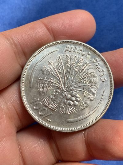 《竞宝斋》第239场-周日，周一 年终拍场 (全场包邮) 1980马尔代夫100罗菲亚克朗型大银币