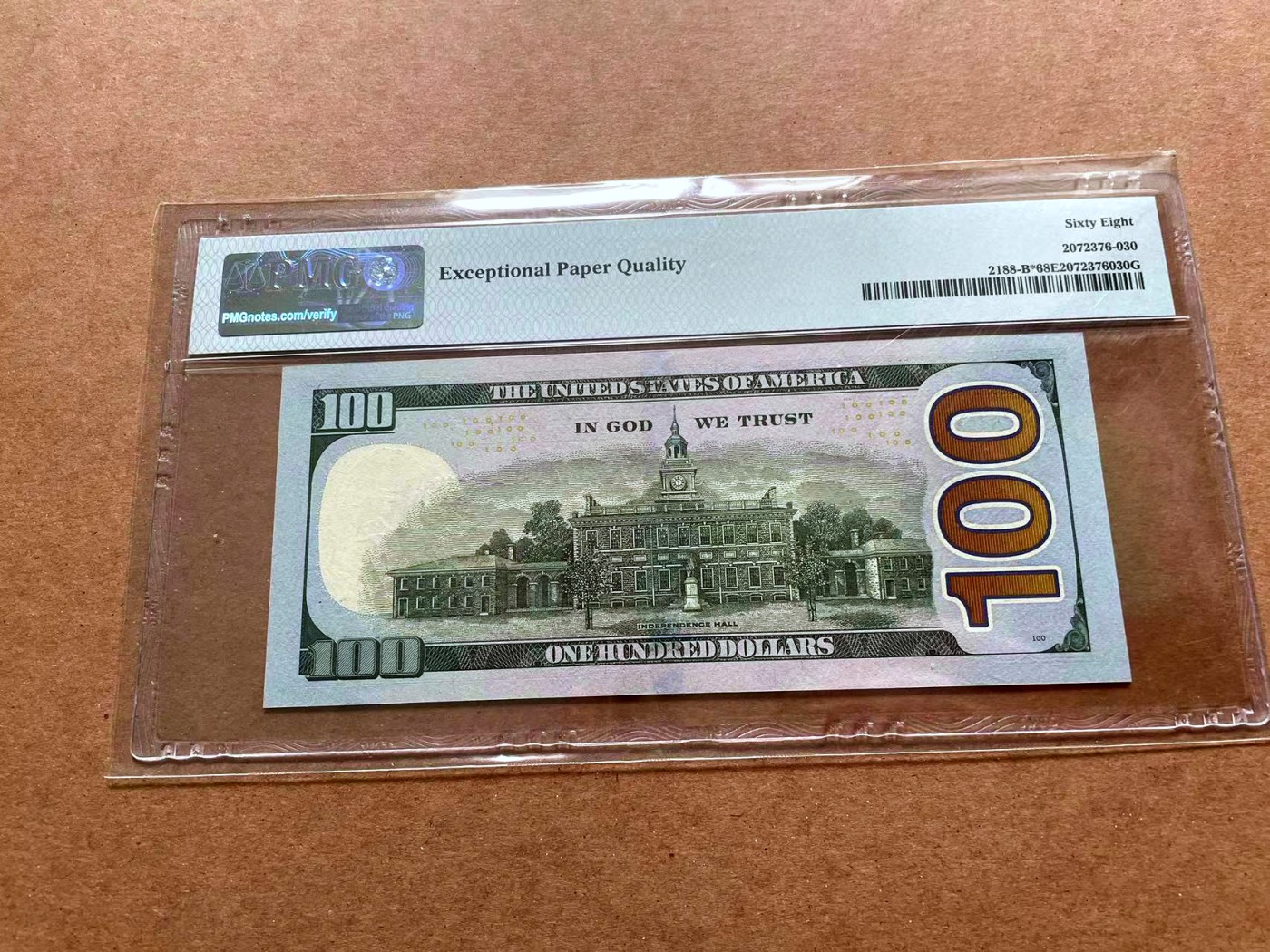 【Blue Auction】✨世界纸币精拍第428期——苍老师专场 PART1 【22333333靓号】美国 2013年100美金 PMG68EPQ 超高分