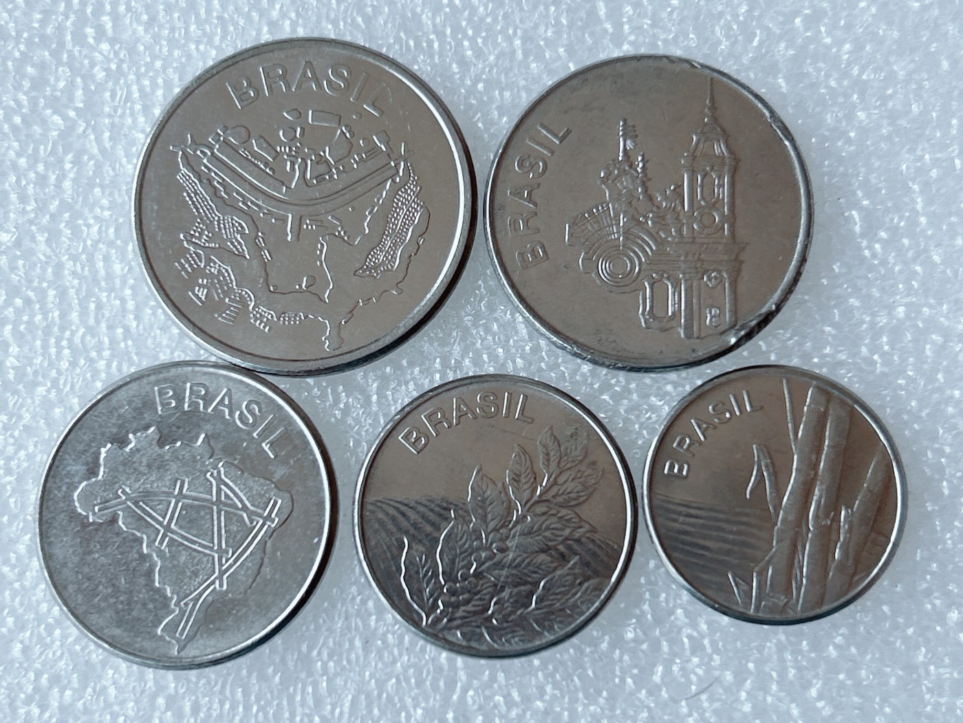 第一海外回流一元起拍收藏 散币专场 第62期 巴西硬币5枚套