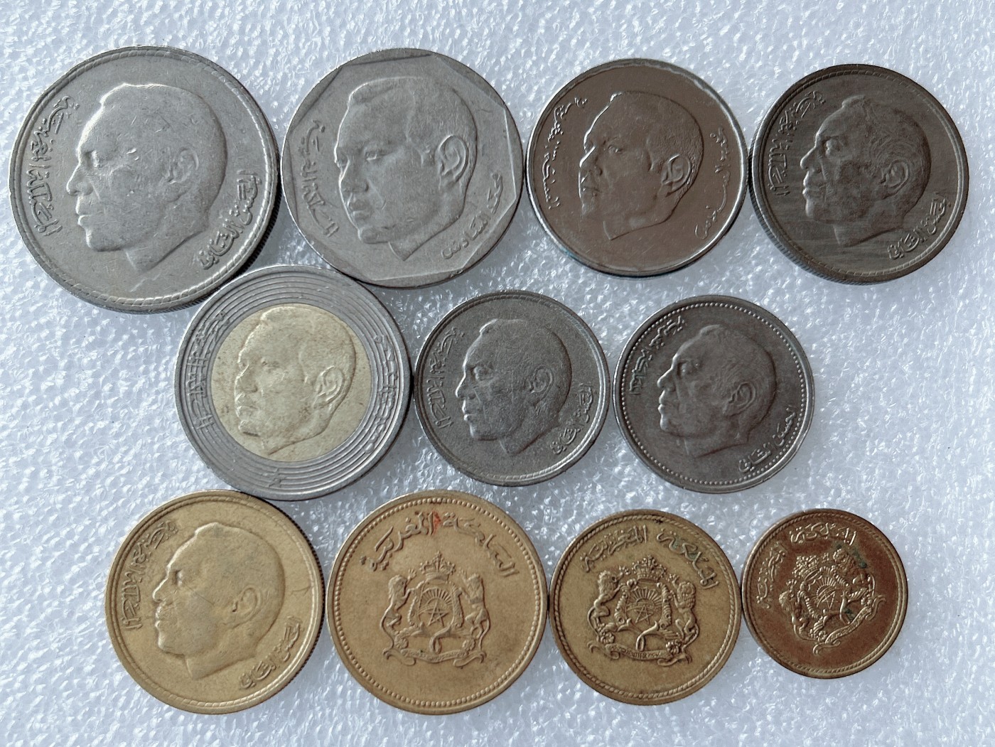 第一海外回流一元起拍收藏 散币专场 第62期 摩洛哥不同版本硬币 11枚