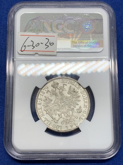 《竞宝斋》第239场-周日，周一 年终拍场 (全场包邮) NGC MS63 奥地利1879年佛洛林银币 转光好品