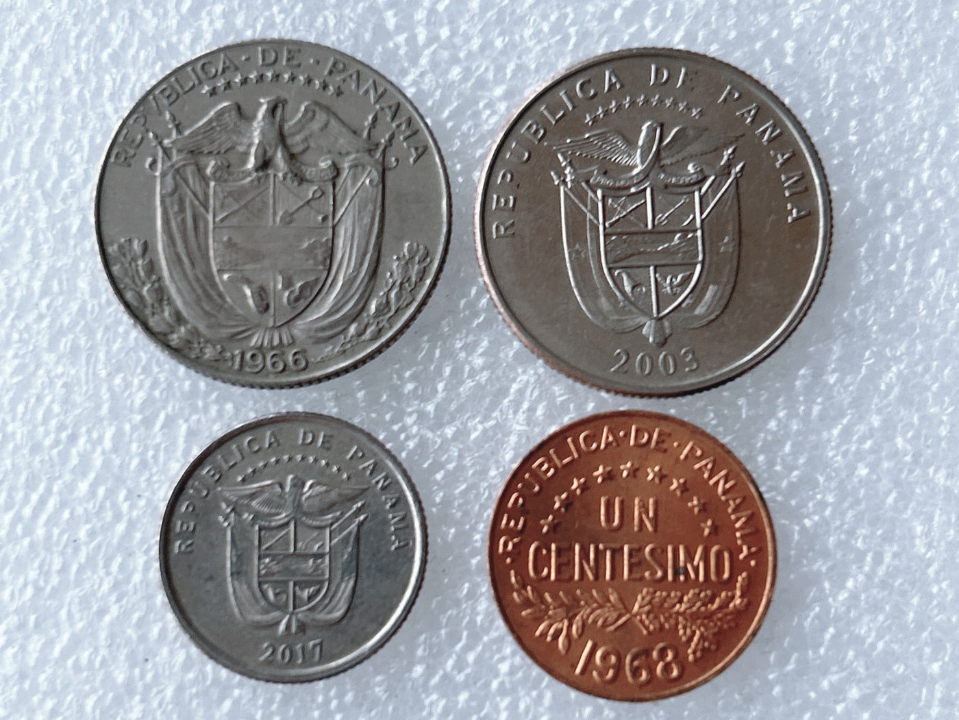 第一海外回流一元起拍收藏 散币专场 第62期 巴拿马硬币 4枚