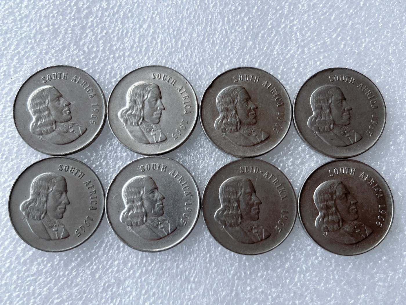 第一海外回流一元起拍收藏 散币专场 第62期 南非1965年20分镍币.探险家里贝克 8枚