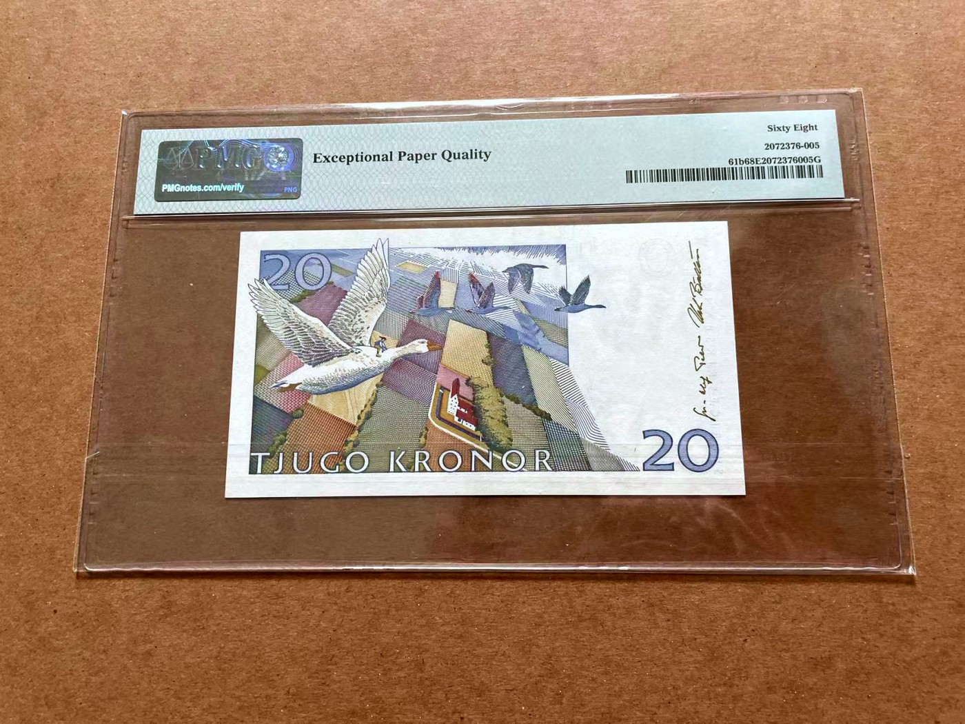 【Blue Auction】✨世界纸币精拍第428期——苍老师专场 PART1 【无47】瑞典 1994-95年20克朗 PMG68EPQ 超高分
