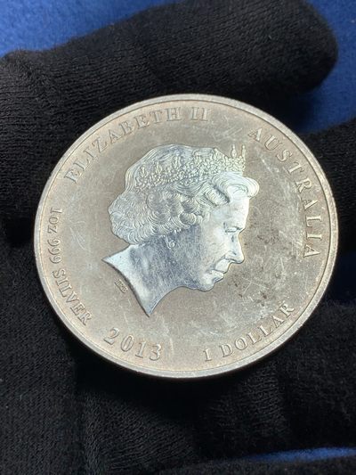 《竞宝斋》第239场-周日，周一 年终拍场 (全场包邮) 澳大利亚 2013年 蛇年银币 1盎司999银