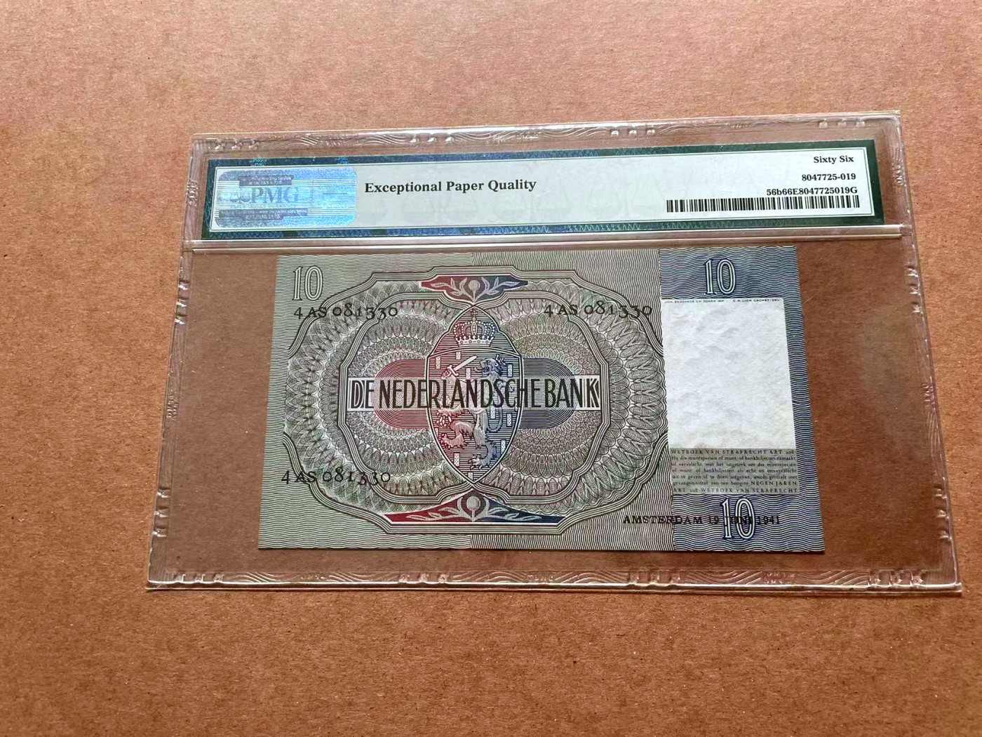 【Blue Auction】✨世界纸币精拍第428期——苍老师专场 PART1 荷兰 1941-42年10盾 PMG66EPQ 牧羊女