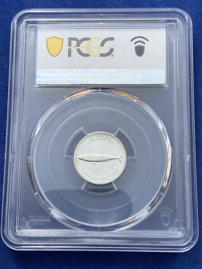 《竞宝斋》第239场-周日，周一 年终拍场 (全场包邮) PCGS PL65 加拿大1967年小鱼银币 PL难得 少见品种