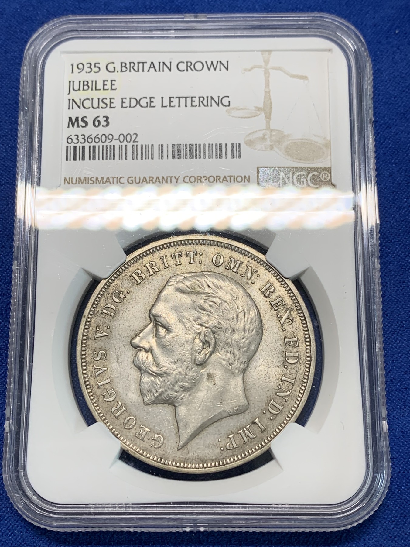 《竞宝斋》第240场-周日，周一 年终尾场 (全场包邮) NGC MS63 英国1935木马剑银币 底光好带包浆 不错