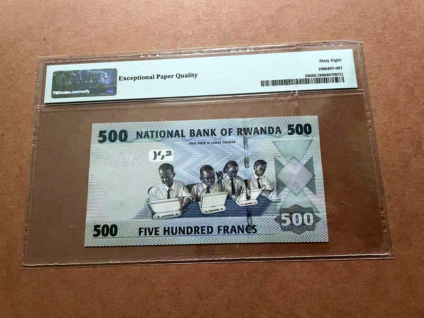 【Blue Auction】✨世界纸币精拍第429期——苍老师专场 PART2 卢旺达 2013年500法郎 PMG68EPQ 超高分