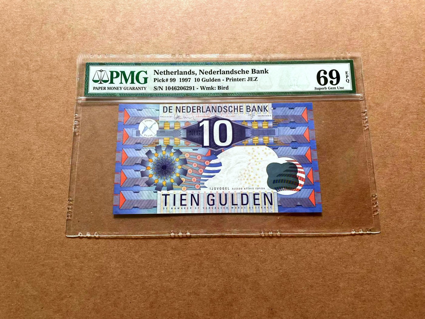 【Blue Auction】✨世界纸币精拍第428期——苍老师专场 PART1 荷兰 1997年10盾 PMG69EPQ 近满分 