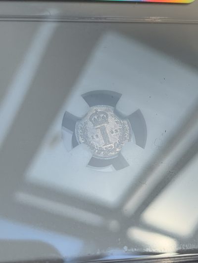 《竞宝斋》第239场-周日，周一 年终拍场 (全场包邮) 4枚一组 NGC UNC-MS65 英国1892年洗脚币 1便士+2便士+3便士+4便士  灌足节稀少品种 少见包浆 PL感十足