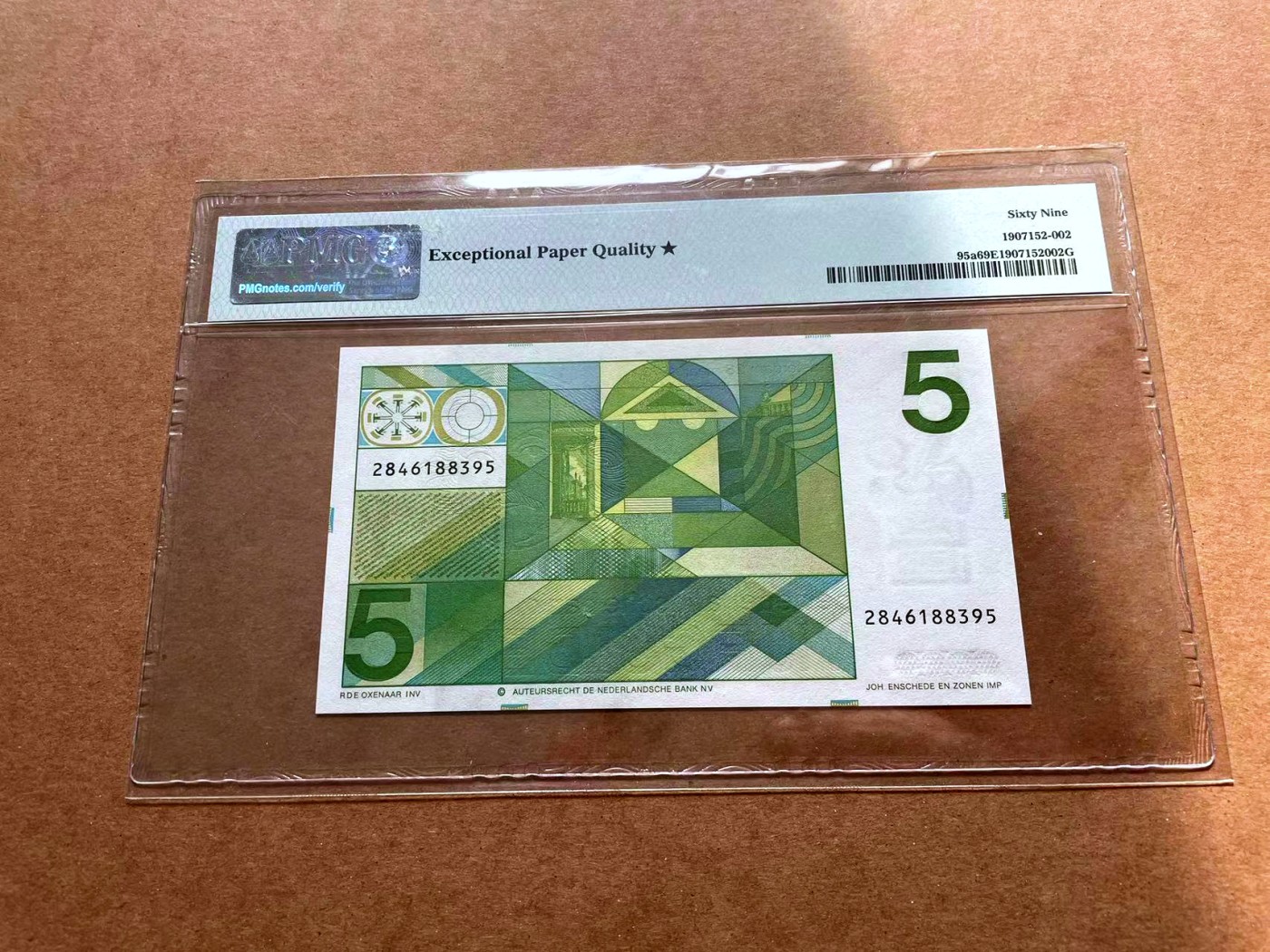 【Blue Auction】✨世界纸币精拍第428期——苍老师专场 PART1 荷兰 1973年5盾 PMG69EPQ星星 近满分 