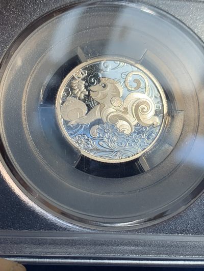 《竞宝斋》第239场-周日，周一 年终拍场 (全场包邮) 2枚一组 华夏评级 MS70 中国 2016年 福猴贺春5克纯银纪念银章 沈阳造币厂制作  公博 MS68 中国 2015年 武圣关羽加厚纪念铜章 沈阳造币厂制作 45mm 82g