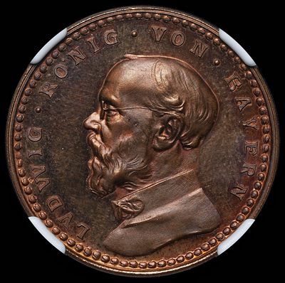 修遠堂世界钱币第十三期 - NGC PF65RB 1913年巴伐利亚2马克精制铜样币