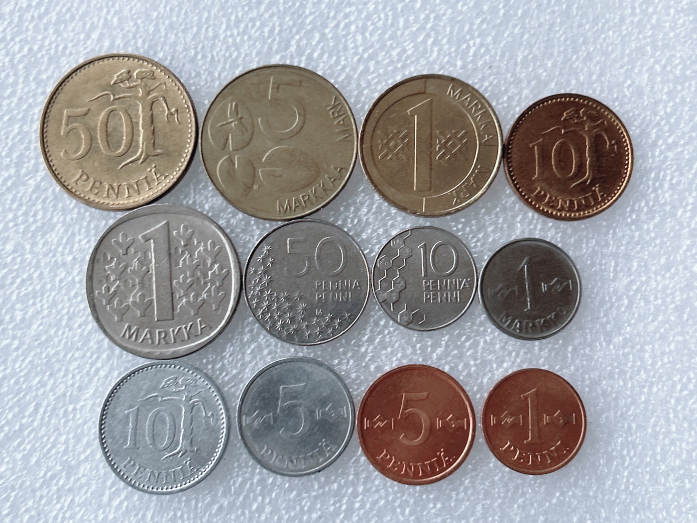 第一海外回流一元起拍收藏 散币专场 第62期 芬兰硬币 12枚