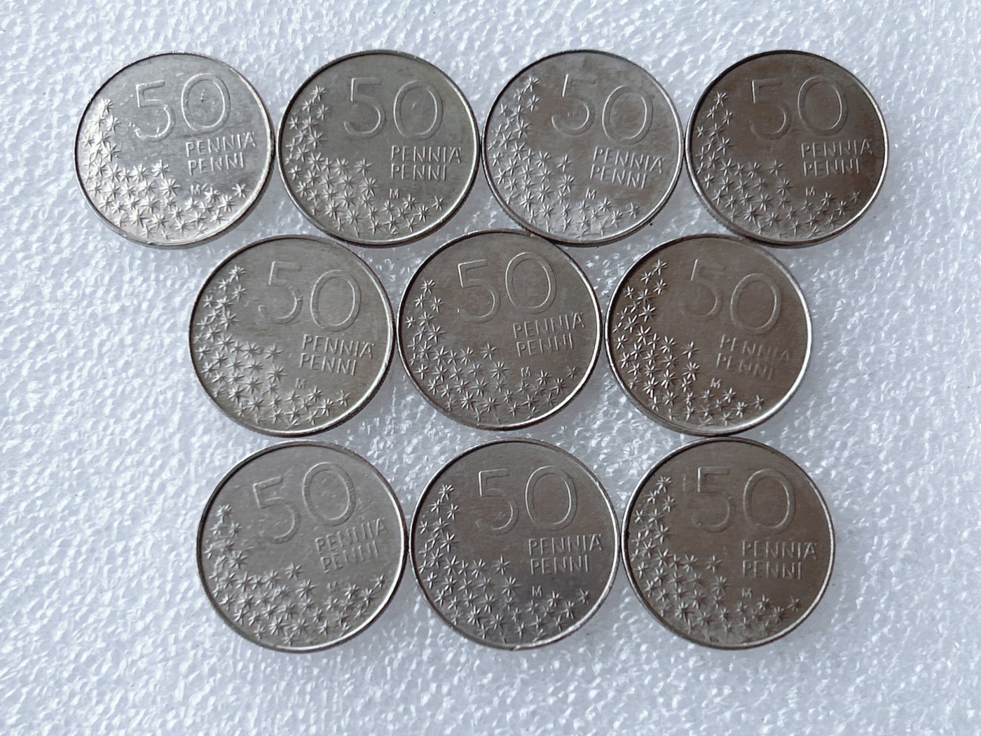 第一海外回流一元起拍收藏 散币专场 第62期 芬兰90年代50芬尼 10枚