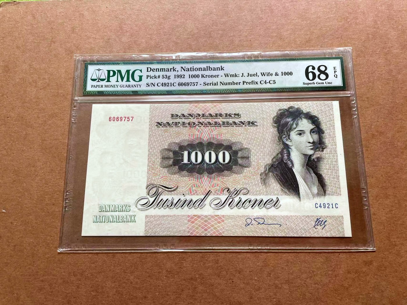 【Blue Auction】✨世界纸币精拍第428期——苍老师专场 PART1 丹麦 1992年1000克朗 大松鼠 PMG68EPQ 超高分