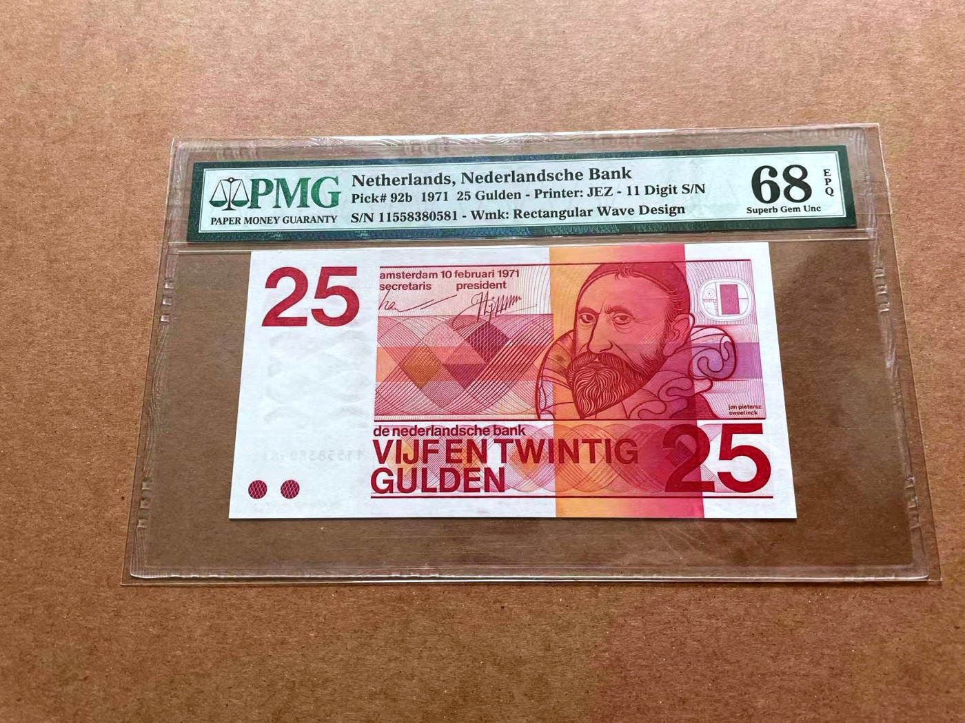 【Blue Auction】✨世界纸币精拍第428期——苍老师专场 PART1 【无47】荷兰 1971年25盾 PMG68EPQ 超高分