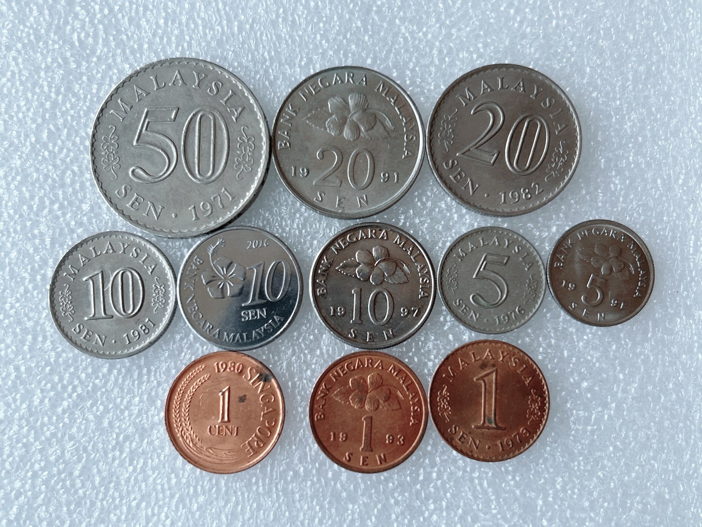 第一海外回流一元起拍收藏 散币专场 第62期 马来西亚硬币 11枚